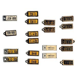 Lot Of 19 DAV Disabled American Veterans Keychain Tags